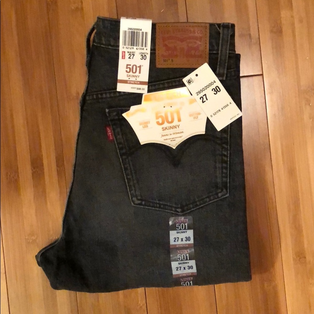 High waisted 501 Levi’s Skinny Jeans